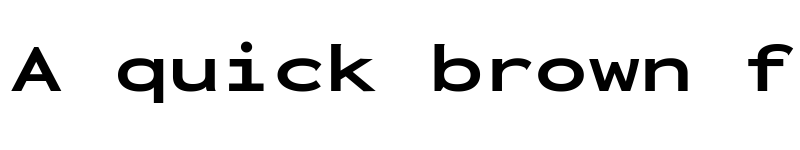 Preview of Inconsolata ExtraExpanded ExtraBold font