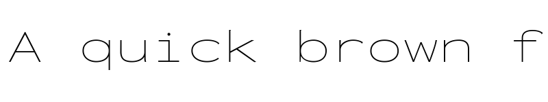 Preview of Inconsolata ExtraExpanded ExtraLight font