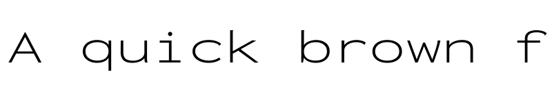 Preview of Inconsolata ExtraExpanded Light font