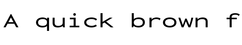 Preview of Inconsolata ExtraExpanded Medium font