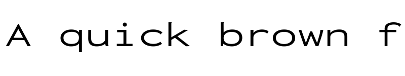 Preview of Inconsolata ExtraExpanded Regular font