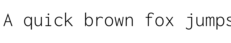 Preview of Inconsolata Light font