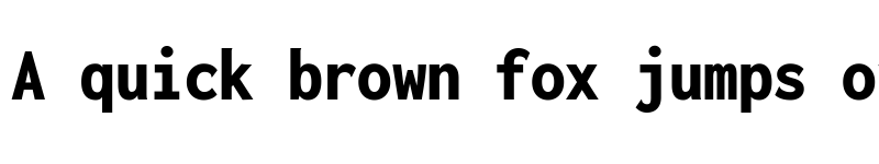 Preview of Inconsolata SemiCondensed Black font