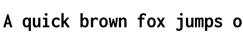 Preview of Inconsolata SemiCondensed Bold font