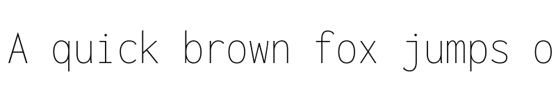 Preview of Inconsolata SemiCondensed ExtraLight font