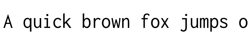 Preview of Inconsolata SemiCondensed Regular font