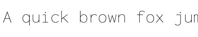 Preview of Inconsolata SemiExpanded ExtraLight font