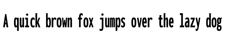 Preview of Inconsolata UltraCondensed ExtraBold font