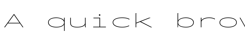 Preview of Inconsolata UltraExpanded ExtraLight font