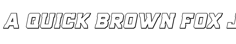 Preview of Indian Steeds 3D Italic Regular font