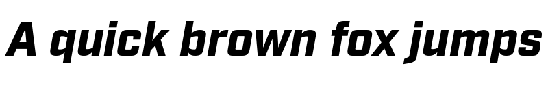 Preview of Industry Black Italic font