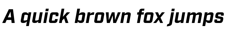 Preview of Industry Bold Italic font