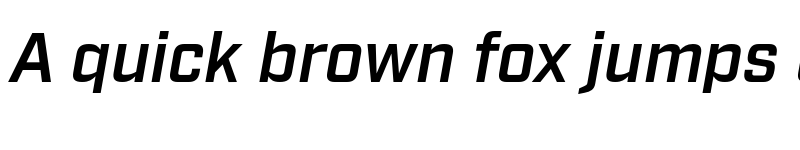 Preview of Industry Demi Italic font