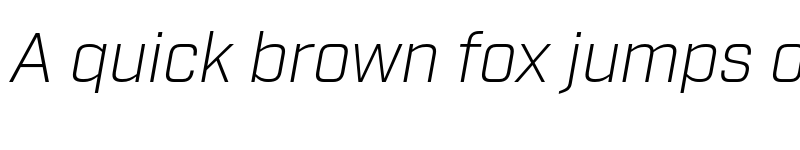 Preview of Industry Light Italic font