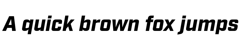 Preview of Industry Test Black Italic font