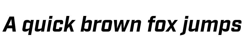 Preview of Industry Test Bold Italic font