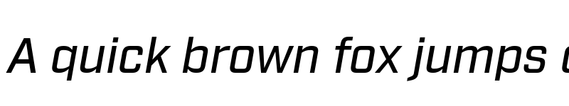 Preview of Industry Test Medium Italic font