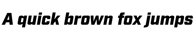 Preview of Industry Test Ultra Italic font