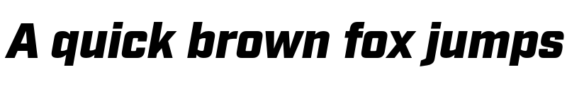 Preview of Industry Ultra Italic font