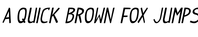 Preview of Indy Pimp Italic font