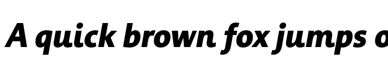 Preview of Informa Pro Bold Italic font