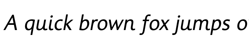 Preview of Informa Pro Italic font