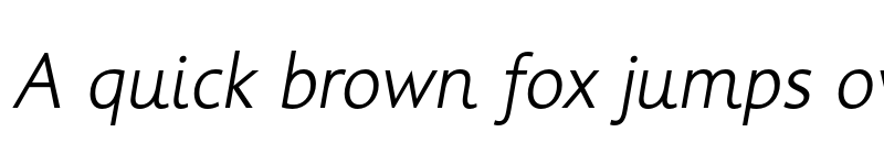 Preview of Informa Pro Light Italic font
