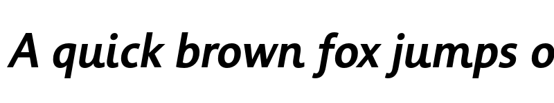 Preview of Informa Pro Medium Italic font