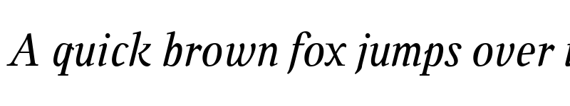 Preview of Ingleby Italic font