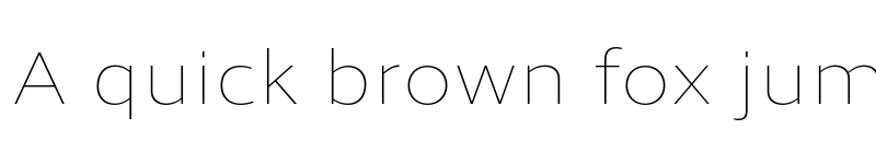 Preview of Ingra Wd Thin font