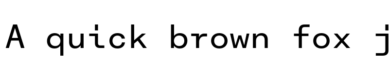 Preview of Inklination Mono TRIAL Regular font