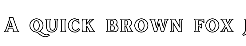 Preview of Inlander Outline Demo font