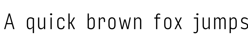 Preview of Input Sans Compressed Extra Light font