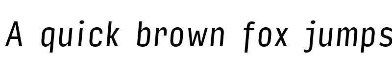 Preview of Input Sans Compressed Italic font