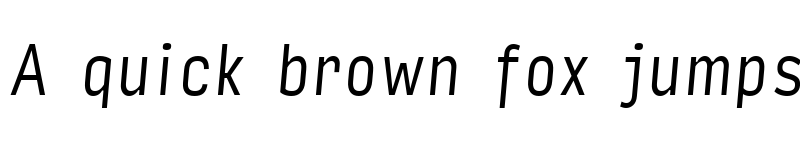 Preview of Input Sans Compressed Light Italic font