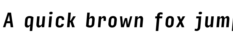 Preview of Input Sans Compressed Medium Italic font