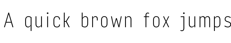 Preview of Input Sans Compressed Thin font