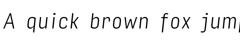 Preview of Input Sans Condensed Extra Light Italic font