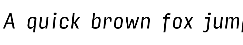 Preview of Input Sans Condensed Italic font