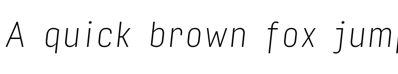 Preview of Input Sans Condensed Thin Italic font