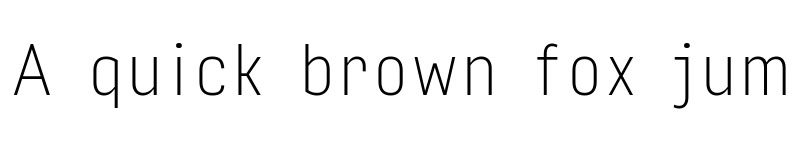 Preview of Input Sans Condensed Thin font