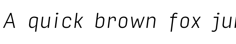 Preview of Input Sans Narrow Extra Light Italic font
