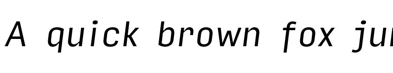 Preview of Input Sans Narrow Italic font