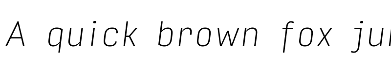 Preview of Input Sans Narrow Thin Italic font