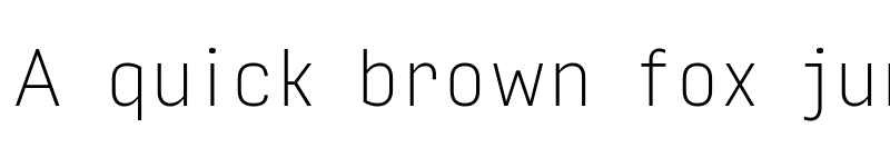 Preview of Input Sans Narrow Thin font