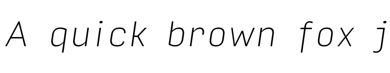 Preview of Input Sans Thin Italic font