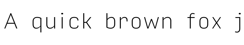Preview of Input Sans Thin font
