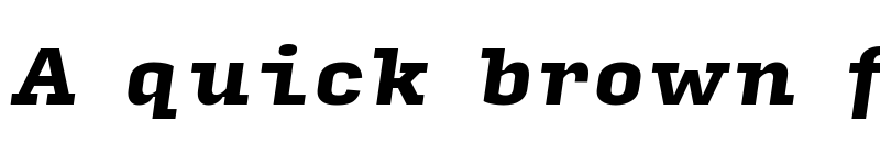 Preview of Input Serif Black Italic font