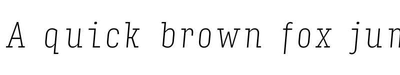 Preview of Input Serif Compressed Thin Italic font
