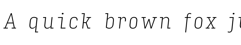 Preview of Input Serif Condensed Thin Italic font
